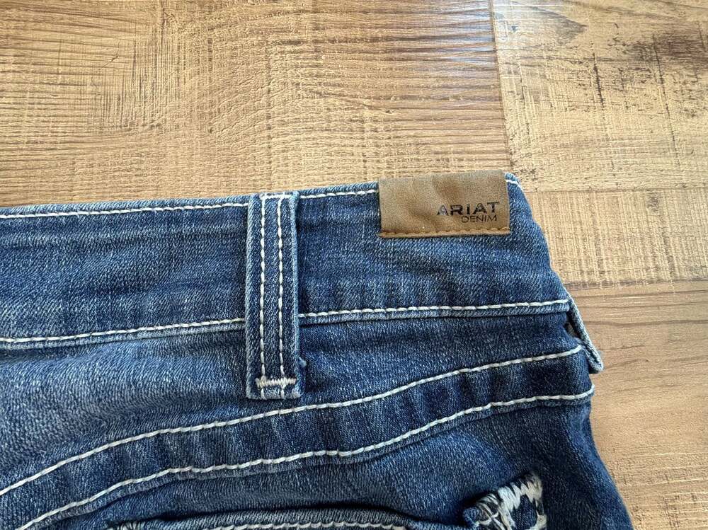 Ariat Women's Mid Rise Entwined Trouser Jeans 32L Western Rodeo - Picture 7 of 9